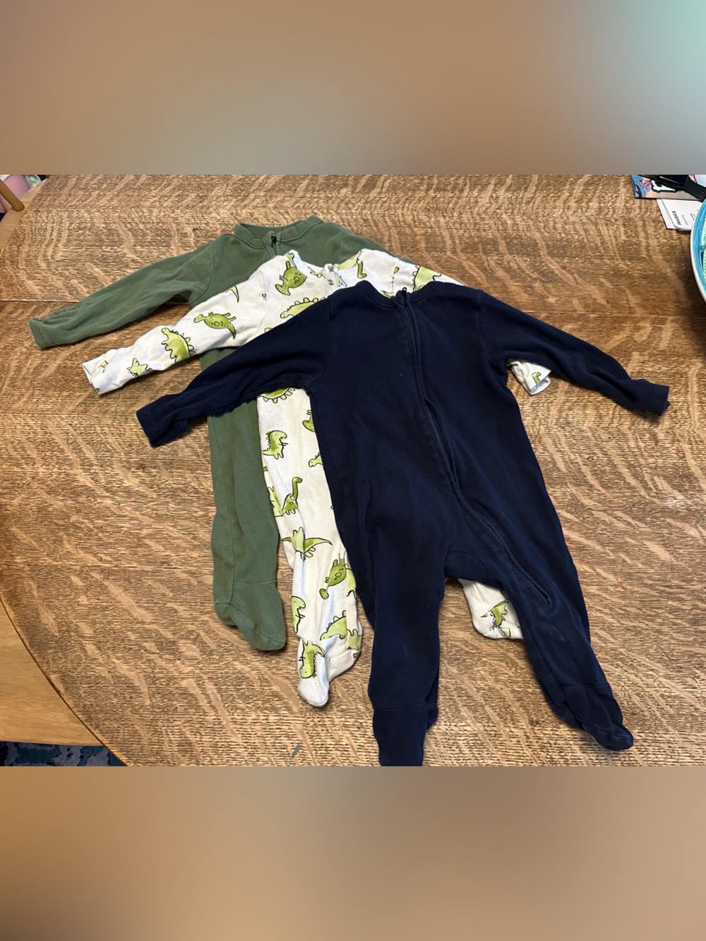 Old Navy Navy Infant Zip-Front Rompers lot of 3